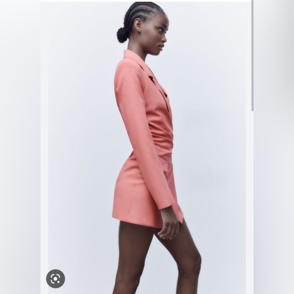 NWT ZARA Pink Blazer Dress Size Small 8661/338 - Picture 3 of 10